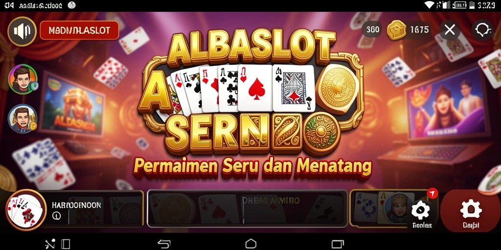 Tampilan menarik dari gameplay domino di ALBASLOT