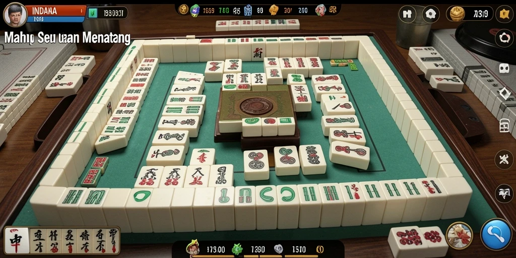 Tampilan gameplay menarik dari permainan Mahjong INDAAA.