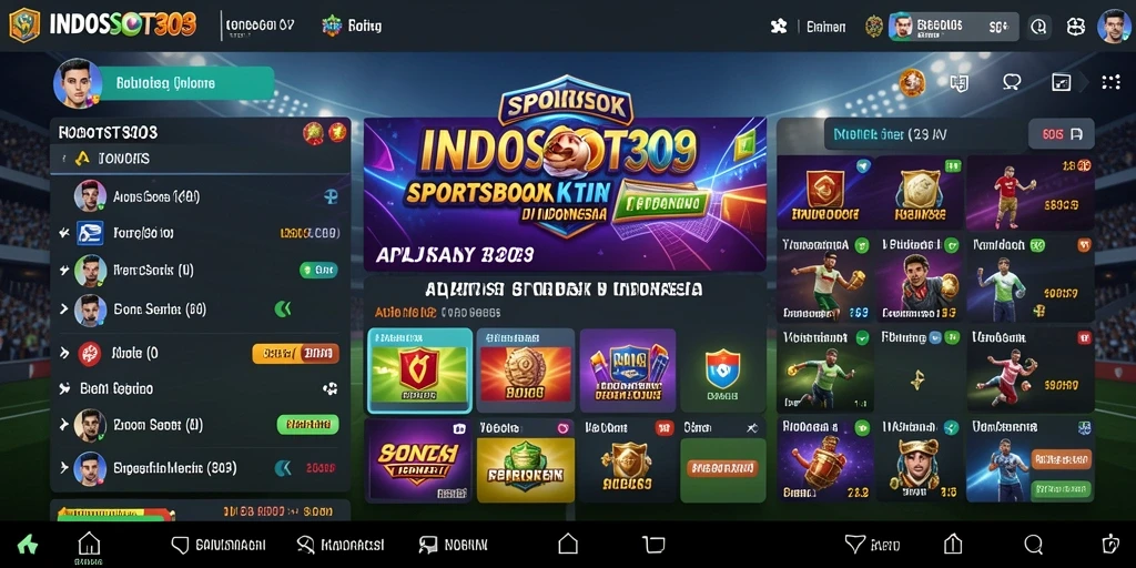 Tampilan gameplay Sportsbook INDOSLOT303 yang interaktif dan menarik.