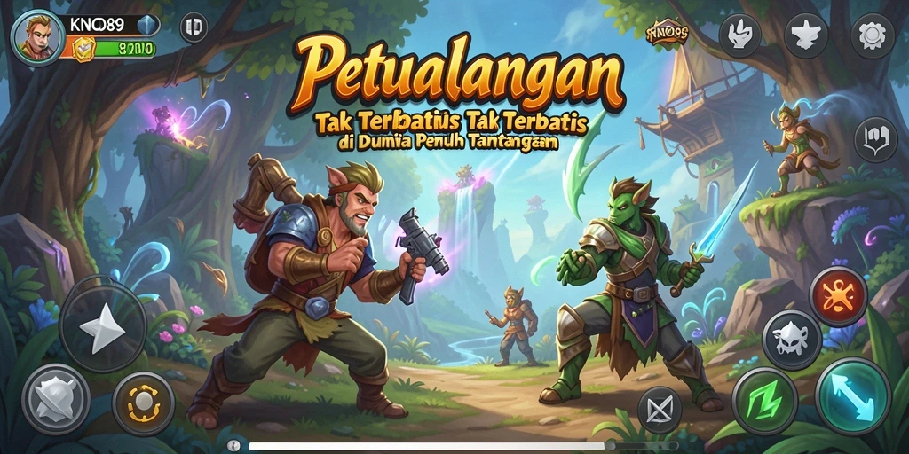 Screenshot gameplay KNO89 menampilkan aksi mendebarkan dalam petualangan.