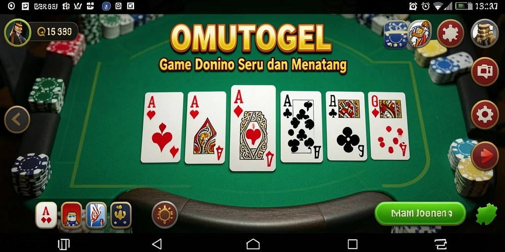 Gameplay seru dalam OMUTOGEL, permainan domino yang mengasyikkan.