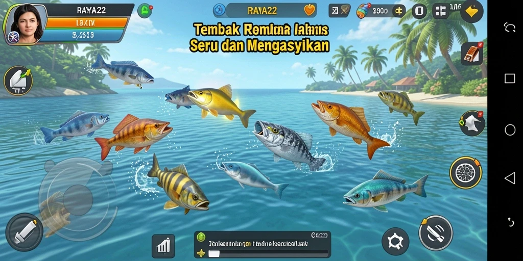 Tampilan gameplay RAYA22 yang seru dan penuh warna.