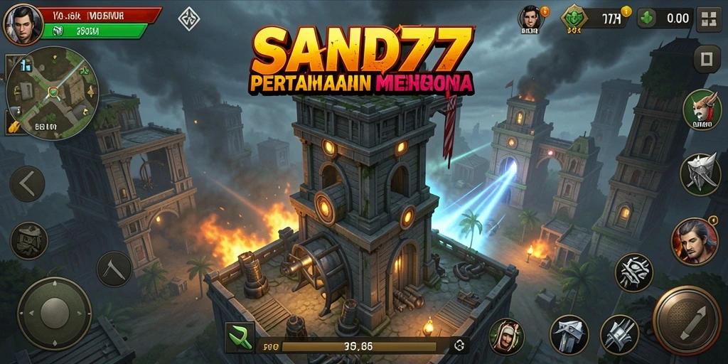 Menampilkan aksi menegangkan di dunia Tower Defense.