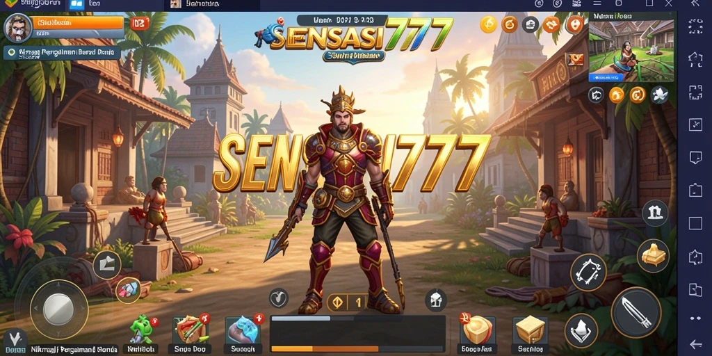 Screenshot gameplay SENSASI777 yang menunjukkan aksi seru dan kustomisasi.