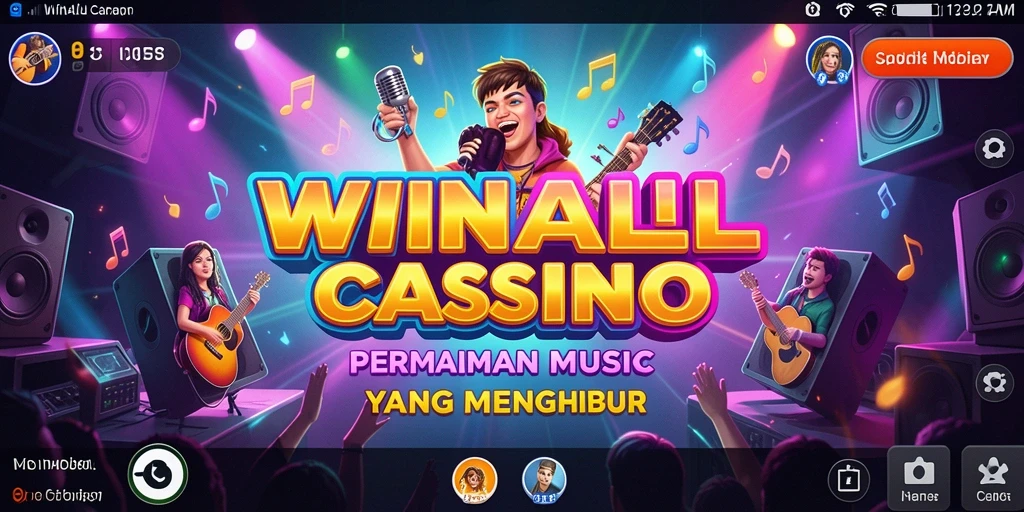 Tampilan gameplay WINALLCASINO saat memukau dengan musik yang menghentak.