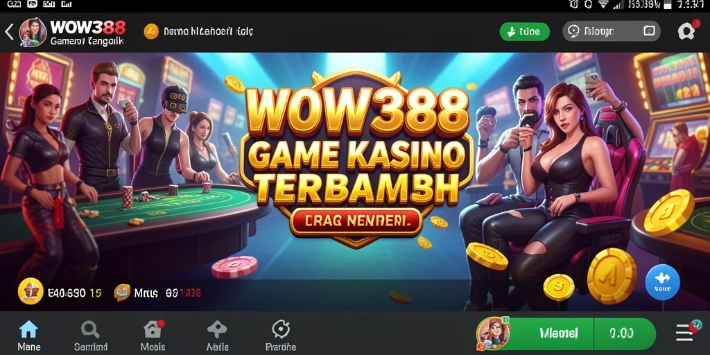 Tampilan gameplay Kasino yang menarik dari WOW388.